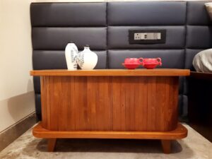 TAMBOUR SIDE TABLE